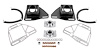 Caster Camber Plates with Lockout Plates for 1982-1992 Chevy Camaro, Pontiac Firebird [Black] - image 1