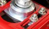 Caster Camber Plates with Lockout Plates for 1982-1992 Chevy Camaro, Pontiac Firebird [Red] - image 3