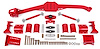 Watts Link Kit 1982-1992 Chevy Camaro, Pontiac Firebird [Red] - image 1