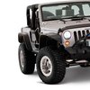 Flat-Style Fender Flares 2007-2015 Wrangler JK 2-Door Tire Coverage 9.5" - image 2