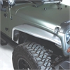 Flat-Style Aluminum Tube Fender Flares 2007-2018 Jeep Wrangler JK - image 1