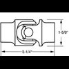 Steel U-Joint 1" DD x 1" smooth bore - image 2