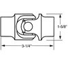 113430 Stainless Steel Universal Joint [3/4 in.-36 X 3/4 in.-20, 3-1/4 in. Length] - image 2