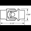 Stainless Steel Double D U-Joint Fits 3/4 in. Double-D X 3/4 in.-30 Spline - image 2