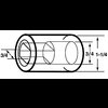 3/4 DD X 3/4 Smooth Polished Stainless Coupler - image 2