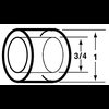 Steel steering coupler adapter. 1" Outside diameter by 3/4" Inside diameter. - image 2
