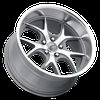 B118956155TM B1 Flo-Lite Wheel [Size: 18" x 9.5"] Titanium Machined Finish - image 2