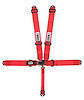 11002DBS Latch and Link Harness [5-Point, 3 in Belts, 50 in Length, Pull-Down, Springs, Bolt-In, Red]
