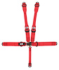 11002PRB Latch and Link Harness [5-Point, 3 in Belts, 50 in Length, Pull-Down, Dog Bone, Aluminum Adjusters, Black Hardware]