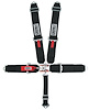 11004-Q Racing Harness [5-Point, 3 in., Latch and Link, Pull-Down, Black, Bolt-In]