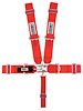 11012B Latch and Link Harness [5-Point, 3 in Belts, 50 in Length, Pull-Down, Black Hardware, Wrap-Around, Red] - image 1