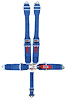 11043P Latch and Link Harness [5-Point, 3 in Belts, 50 in Length, Pull-Down, Pads, Clip-In, Sub-Belt Bolt-In, Bolt-In, Blue] - image 1
