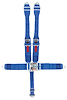 11053PB Quick Adjust Latch and Link Harness [5-Point, 3 in Belts, 50 in Length, Pull-Down, Pads, Black Hardware] - image 1