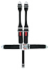 11054BPS Quick Adjust Latch and Link Harness [5-Point, 3 in Belts, 50 in Length, Pull-Down, Pads, Springs, Black Hardware] - image 1