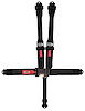 11064BDB-Q Racing Harness [5-Point, 3 in., Quick-Adjust, Pull-Down, Black, Bolt-In] - image 1