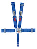 11073BDB-Q Racing Harness [5-Point, 3 in., Quick-Adjust, Pull-Down, Blue, Wrap-Around] - image 1
