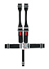 11074B-Q Racing Harness [5-Point, 3 in., Quick-Adjust, Pull-Down, Black, Wrap-Around] - image 1