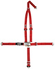 11174A Kamlock Harness [5-Point, 2 in Belts, Pull-Up, Quarter Midget/Junior Dragster, Bolt-In, Black]