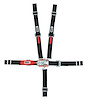 11184B Latch and Link Harness [5-Point, 2 in Belts, Pull-Down, Quarter Midget/Junior Dragster, Black Hardware, Bolt-In] - image 1