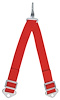 11482 Kamlock Harness [6-Point, 2 in Belts, Bolt-In, Red] - image 1