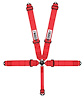 11902A Kamlock Harness [5-Point, 2 in Belts, Pull-Down, Bolt-In, Red] - image 1