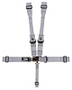 20056B Latch and Link Harness [5-Point, 3 in Belts, 50 in Length, Pull-Down, Sprint Car, Stationary Side, Black Hardware] - image 1
