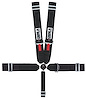 20064DBA 5-Point Kam Lock Individual Dog Bone Harness Safety Harness for Sprint Car Racing [3 in., Black]