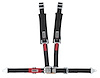 20104BP Latch and Link Harness [4-Point, 2 x 2 in Belts, Sand Car, Pads, Black Hardware, Bolt-In, Black] - image 1