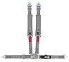 20106P Latch and Link Harness [4-Point, 2 x 2 in Belts, Sand Car, Pads, Bolt-In, Gray] - image 1