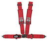 20132BP Latch and Link Harness [4-Point, 3 x 3 in Belts, Sand Car, Pads, Black Hardware, Bolt-In, Wrap-Around, Red] - image 1