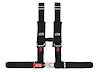 30133 Latch and Link Harness [4-Point, 3 x 3 in Belts, 50 in Length, Pull-Down, Individual, Pads, Plastic Sternum Buckle] - image 1