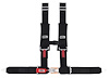 30134 Latch and Link Harness [4-Point, 3 x 3 in Belts, 50 in Length, Pull-Down, Individual, Pads, Plastic Sternum Buckle] - image 1
