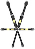 31004 Harness [6-Point, 2 x 3 in Belts, 50 in Length, Dog Bone, Individual, 6-Way Aluminum Adjusters, Black Hardware] - image 1