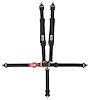 31064 Latch and Link Harness [5-Point, 2 x 2 in Belts, 50 in Length, Pull-Down, Pads, Aluminum Adjusters, Black Hardware] - image 1