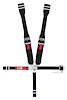40024R-2 Kamlock Harness [5-Point, 2 in Belts, Ratchet, Stationary Side, Springs, Black Hardware, Bolt-In, Wrap-Around] - image 1