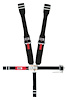 40044-2PRB Latch and Link Harness [5-Point, 2 in Belts, Black Hardware, Ratchet, Right Side, Stationary Side, Bolt-In] - image 1