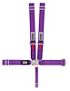 40055A Latch and Link Harness [5-Point, 3 in Belts, Sprint Car, Ratchet, Right Side, Stationary Side, Bolt-In, Purple] - image 1