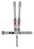 40076R Latch and Link Harness [5-Point, 3 in Belts, Dog Bone, Individual, Ratchet, Stationary Side] - image 1