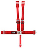 40082PRBL-Q Ratchet Racing Harness [5-Point, 3 in., Latch and Link, Pull-Down, Red, Wrap-Around] - image 1