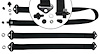 SP-57" Non-Wing Sprint Car Tether Kit [54 in End-to-End, Kingpin Stud Kit, Radius Rod Tethers, Heim Kit, Bolt-In]