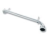 Rear Section Incl. Mufflers/Tips/Mounting Hardware/4.5 in. Round 7 in. Long Single Round Rolled Angle-Cut Phantom Tip Rear Exit - image 1
