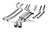 Cat-Back System Incl. Connecting Pipes/Mufflers/Tips/Mounting Hardware/3.5 in. Round - image 1