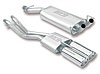 Cat-Back System Incl. Connecting Pipes/Mufflers/Tips/Mounting Hardware/4.25 in. x 3.5 in. Oval - image 1