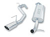Cat-Back System; Incl. Connecting Pipes/Mufflers/Tips/Mounting Hardware/4 in. Round; 12 in. Long; Si - image 1