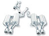 Cat-Back System Incl. Connecting Pipes/Mufflers/Tips/Mounting Hardware/3.5 in. Round - image 1