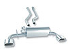 Cat-Back System; Incl. Connecting Pipes/Mufflers/Tips/Mounting Hardware/6.69 in. x 3 in. Rectangle; - image 1