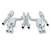 Cat-Back System; Incl. Connecting Pipes/Mufflers/Tips/Mounting Hardware/3.19 in. Round; 6 in. Long; - image 1