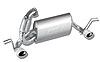 Cat-Back System Incl. Connecting Pipes/Mufflers/Tips/Mounting Hardware/3.5 in. x 2.75 in Oval - image 1