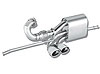 Cat-Back System Incl. Connecting Pipes/Mufflers/Tips/Mounting Hardware/3.5 in. x 2.75 in. Oval - image 1