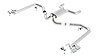 Cat-Back System; Incl. Connecting Pipes/Mufflers/Hardware; Rectangle 4 in. x 2.5 in. x 4.3 in. Long; - image 1